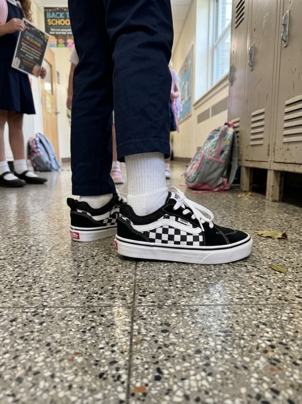 Vans Filmore Checkerboard Skate Shoes Youth Size 3 Big Kids Sz 34 EU 7-9 Yrs